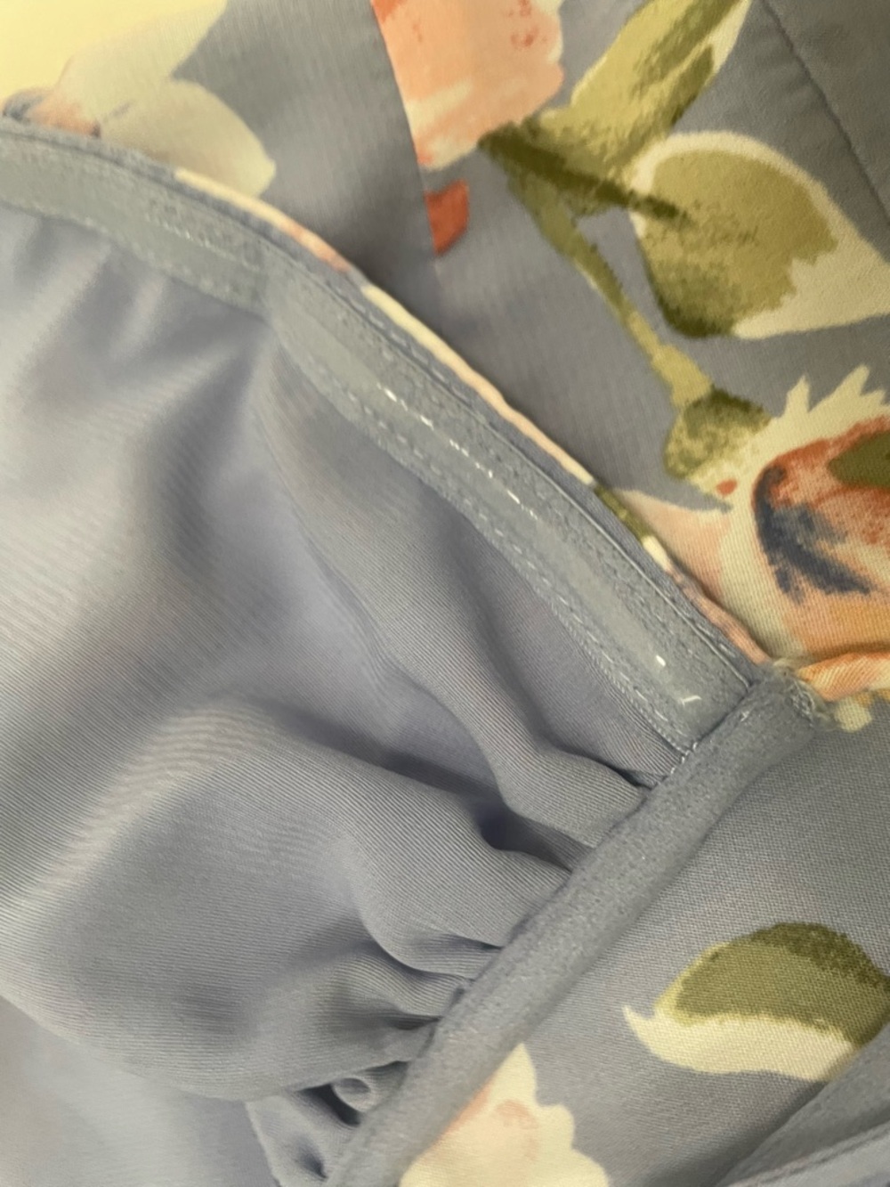 Abercrombie & Fitch Blue Floral Midi string halter XS - Picture 4 of 9